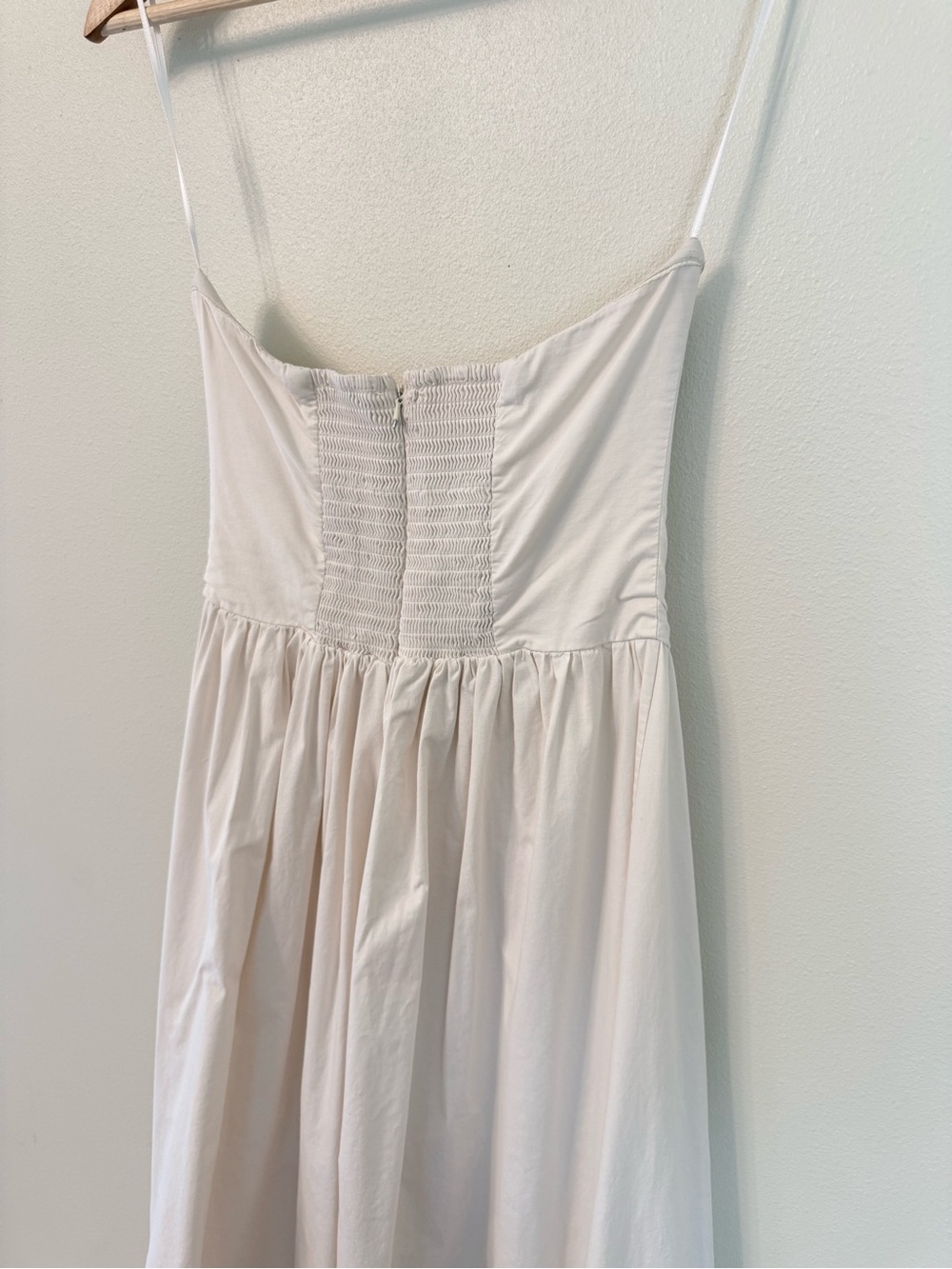 WeWoreWhat Strapless Corset Maxi Dress Ivory Cotton Poplin Size M - Picture 7 of 11